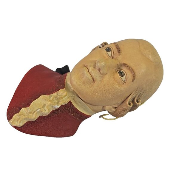 1991 Bossons England Mozart Wall Head Hand-Painted Plaster Bust Music Studio Art - Picture 4 of 7
